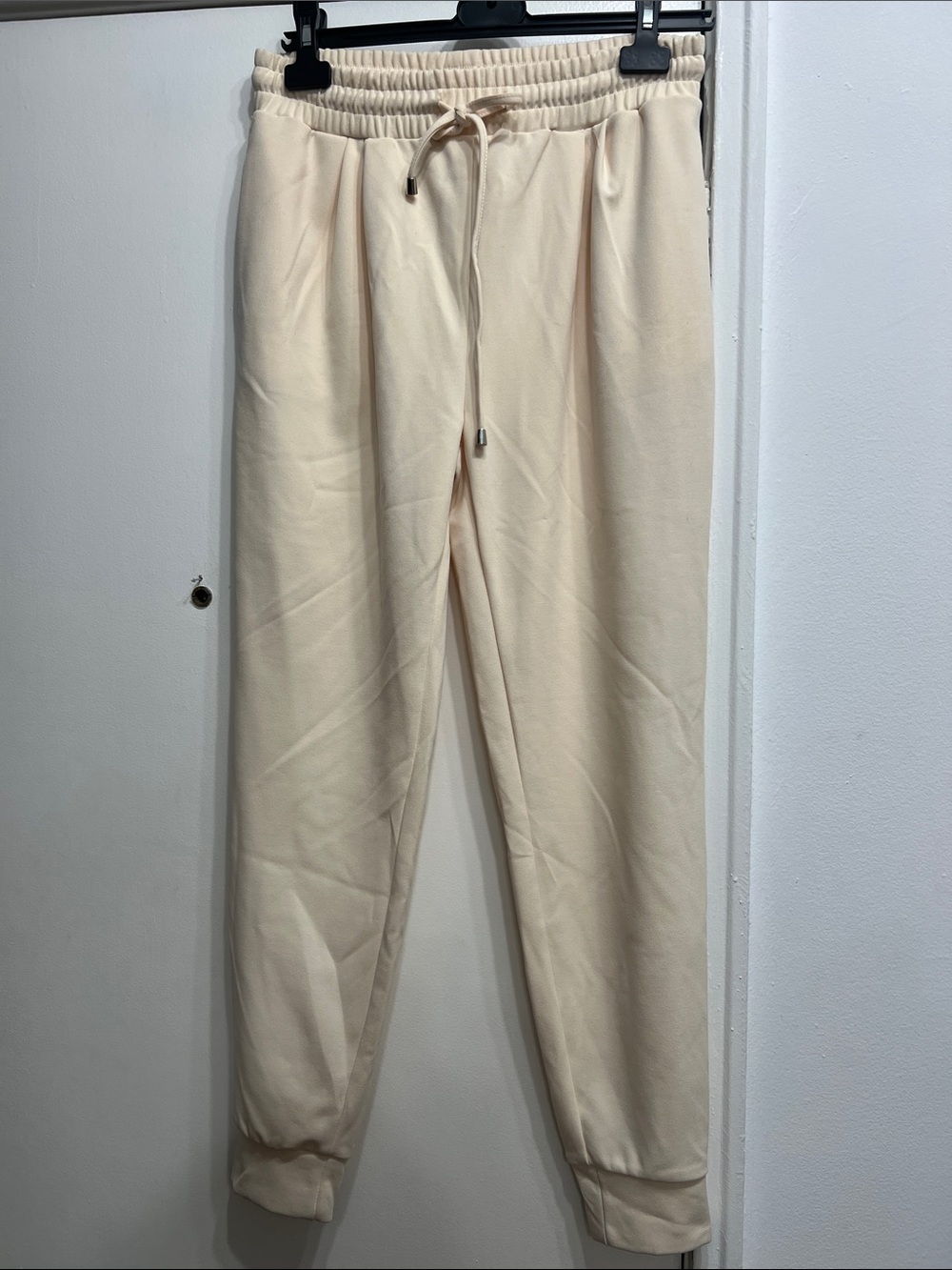 Urban Planet Cream Pleated Drawstring Jogger Pants